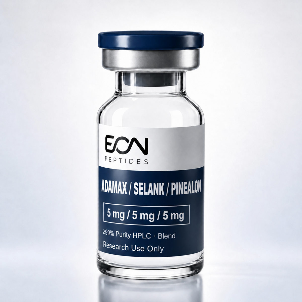 Adamax / Selank / Pinealon vial from the Eon Peptides research catalog